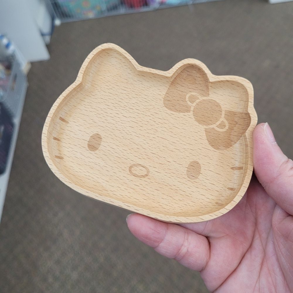 Brand New Japan Sanrio Hello Kitty Wooden Accessories Tray